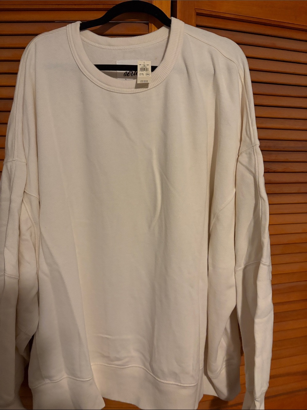 aerie Cream Bandana-Print Crewneck Sweatshirt - Picture 2 of 5